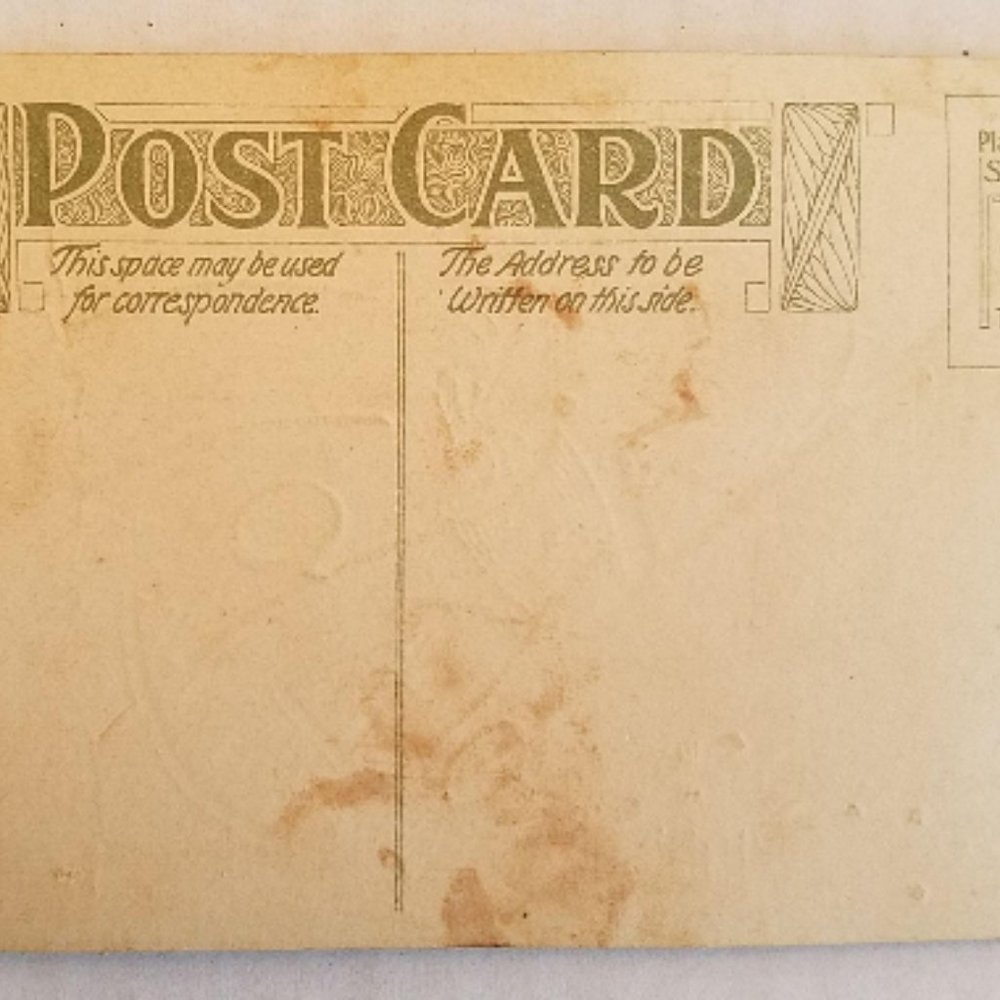 HALLOWEEN POSTCARD 1910 Vintage Made In Germany Wi - Picture 5 of 9